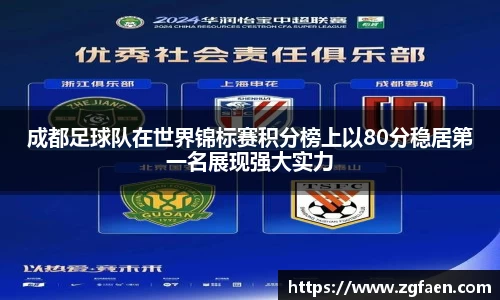 成都足球队在世界锦标赛积分榜上以80分稳居第一名展现强大实力